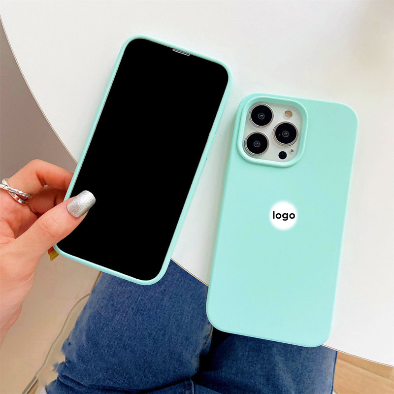 Ocean / Blue (Chất lượng cao) cho iPhone 17 / 16 / 15 / 14 / 13 / 12 / 11 / Pro Max Air mini Xs Max Xr 7 8 6s Plus SE Vỏ điện thoại silicon lỏng bảo hiểm toàn diện