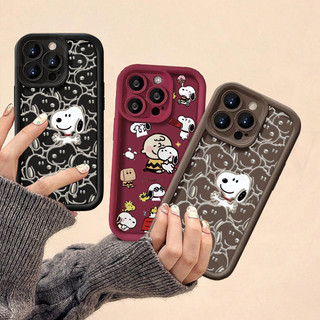 Ốp điện thoại hình chú chó Snoopy được sơn sáng tạo Tương thích cho Samsung Galaxy A73 A71 A55 A54 A53 A52 A52S A51 A35 A34 A33 A31 Phổ biến Ốp mềm chống rơi silicon mờ mới nhất