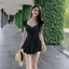 Đồ bơi nữ đi biển, Đồ bơi khu nghỉ mát suối nước nóng có miếng đệm ngực, một mảnh in hình mỏng vừa vặn