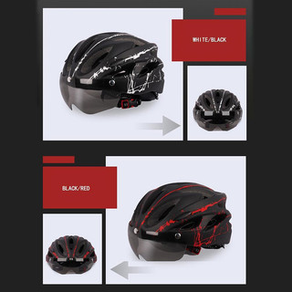 Tmoy Unisex Người Lớn Siêu Nhẹ Xe Đạp Đi Xe Đạp Mũ Bảo Hiểm Có Kính Cho Thể Thao Ngoài Trời Đi Xe Mũ Bảo Hiểm TCM