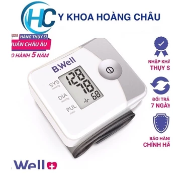 [CHÍNH HÃNG]BWell pro 39- Máy đo huyết áp cổ tay điện tử tự động B.Well Pro 39 (Nhập khẩu chính hãng Thụy sĩ-BH 5 năm)