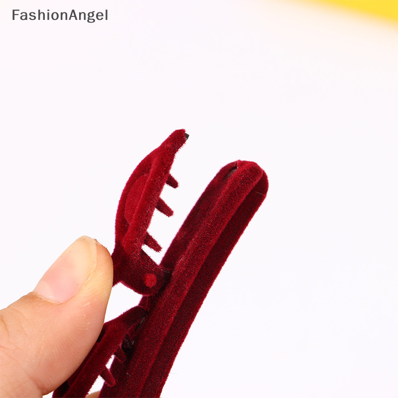FashionAngel Flocking Bangs Mũ Nữ Dễ Thương Barrettes Hairgrip Kẹp Tóc Phụ Kiện Tóc TH