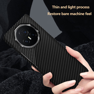 Ốp Nhựa Kết Cấu Sợi Carbon Cho Honor Magic V3 V2 RSR Bảo Vệ Siêu Mỏng Ốp điện thoại Cứng Chống Sốc