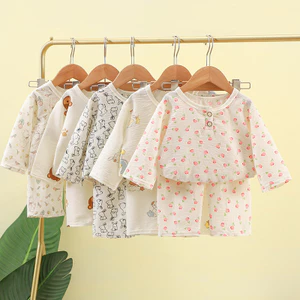 Trẻ Em Mùa Hè Bán Chạy Homewear Phù Hợp Với Trung Tay Điều Hòa Không Khí Quần Áo Giữa Trẻ Em Mây Cotton Mỏng Bộ Đồ Ngủ Bé Trai Bé Gái Quần Giữa Thoáng Mát Comfor
