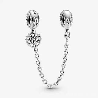 Spot goodss925 dây xích an toàn ngôi sao mặt trăng bạc Nhẫn hình trái tim tự làm chống rơi Vòng tay hình trái tim dây xích an toàn Hạt Gia đình cây