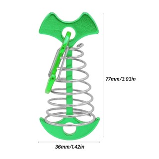 Zuoo 10 Chiếc Sàn Neo Peg Chống Gió Xương Cá Lều Cọc Có Khóa Lò Xo Di Động Dây Gió Neo Cho Ngoài Trời C