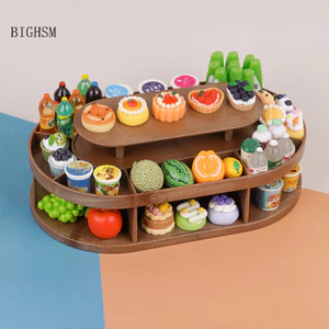 Bighsm 1: 12 Thu Nhỏ Nhà Búp Bê Mảnh Món Tráng Miệng Đứng Trái Cây Uống Giá Trưng Bày Siêu Thị Trang Trí Mô Hình Nhà Búp Bê Phụ Kiện Martijn