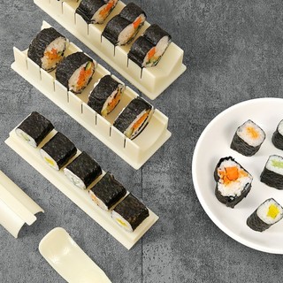 Khuôn nhựa làm cơm cuộn sushi kimbap hình tròn, hình vuông, trái tim ALINE