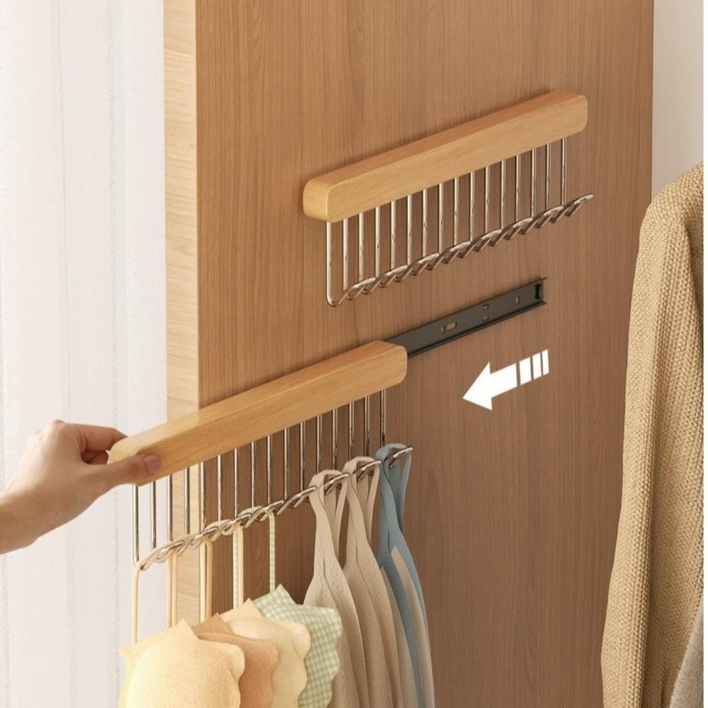 Thanh treo móc quần áo bằng kính thiên văn CHEESELY, Đồ dùng tủ quần áo bền kéo Giá phơi, Móc treo thắt lưng gia đình tiết kiệm không gian đa chức năng
