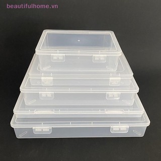 [Beautifulhome] 1 hộp nhựa bảo quản móng tay nghệ thuật, đá quý, hạt trang sức, phụ kiện DIY làm móng tay [Làm Đẹp]