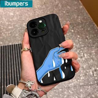 ibumpers Ốp Lưng iPhone Xinh Hài Hước Couple Ốp Basic Đen Chống Bẩn Dày Dặn Silicon Mềm Chống Sốc Cho Iphone 15 14 12 13 11 Pro Max IP 7 8 Plus Iphon X XS XR
