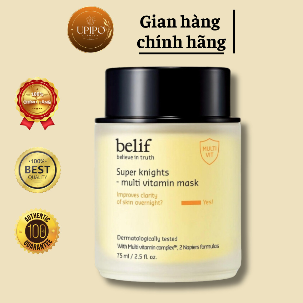 Mặt nạ ngủ Belif Super Knight Multi Vitamin Mask 75ml Dưỡng Sáng Da IS69