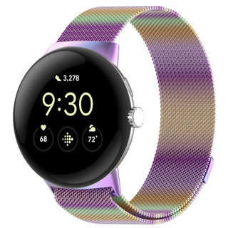 Dây đeo đồng hồ bằng thép không gỉ từ tính cho Google Pixel Watch 3 41 45mm Vòng đeo tay Dây đeo thay thế cho Google Pixel Watch 2 1 Band Phụ kiện