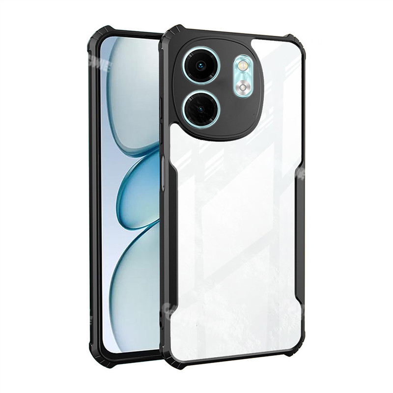 Infinix Smart 9 2024 Vỏ AirBag trong suốt cho Infinix Smart 10 Plus HD hot 50i 9Smart Pro Plus 4G 5G Vỏ chống sốc Vỏ điện thoại cứng trong suốt Bảo vệ mặt sau mỏng