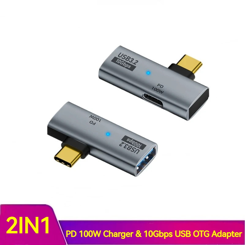 Bộ chuyển đổi 3 trong 1 Twitch PD100W / 10W Type C sang USB 3.2 Bộ ...