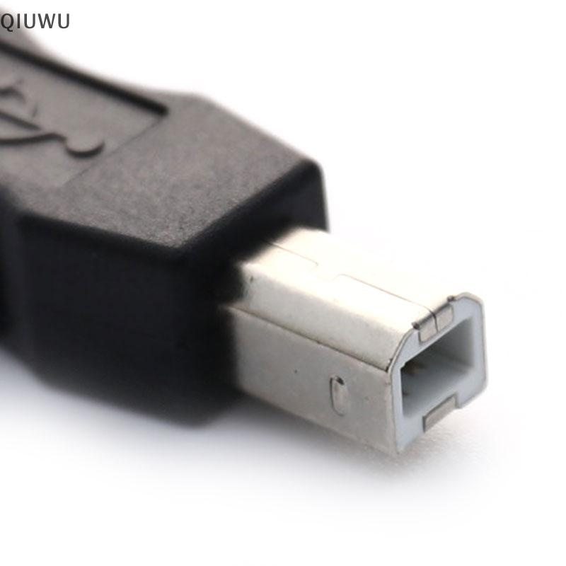 Đầu nối chuyển đổi máy quét máy in QIUWU USB 2.0 loại A từ cái sang loại B.