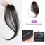 CPINCP 2 Cái / bộ Nổ Giả, Phần Mở Rộng Tóc Tự Nhiên Siêu Nhẹ, Kẹp Viền Bên Vô Hình Thời Trang Cho Nữ