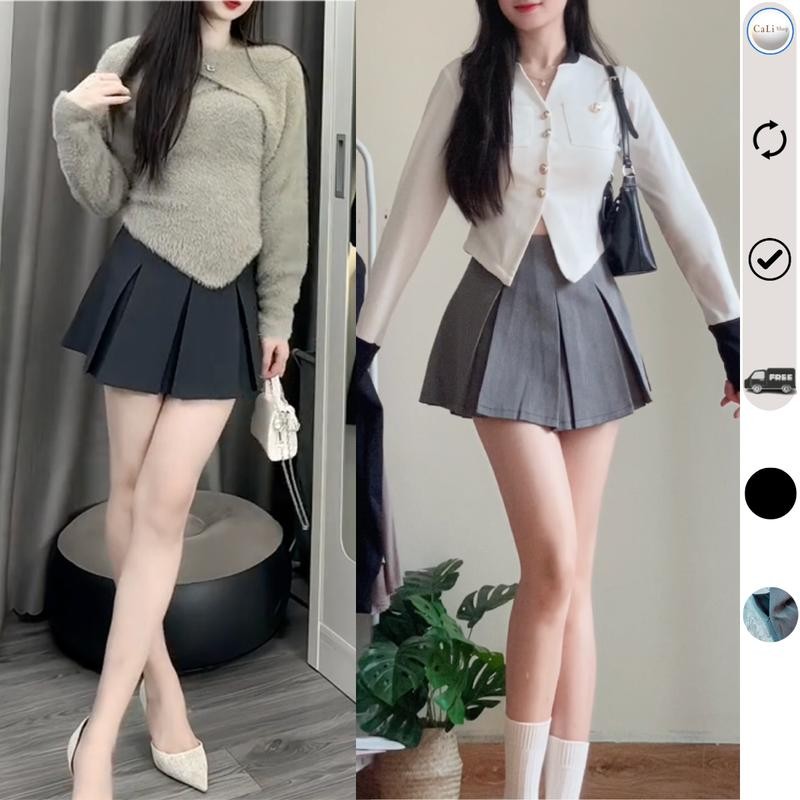 Chân váy xếp ly hộp [ Hàng QC cao cấp ]
