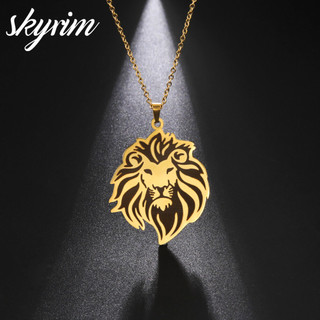 Skyrim Nam Nữ Vòng Cổ Sư Tử Mạnh Mẽ Avatar Mặt Dây Chuyền Trang Sức Thời Trang