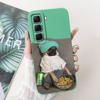 Infinix Hot 50 Pro 4G 50 Pro + 4G X6880 X6881 Vỏ bảo vệ ống kính phong cách vui nhộn dễ thương Vỏ điện thoại Silicon mềm chống sốc