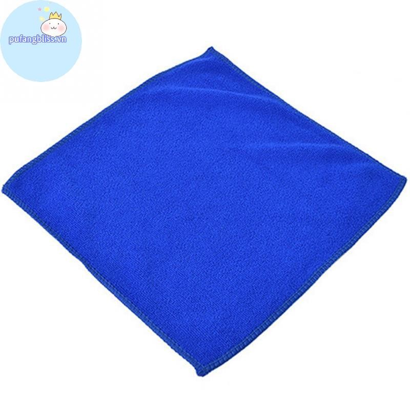Pufangbliss 5 Chiếc Microfiber Làm Sạch Tự Động Vải Mềm Giặt Khăn Lau Bụi VN