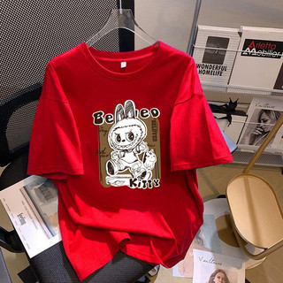 HIIXIIVI Mới 100% Cotton Áo Thun Tay Ngắn Oversize Người Phụ Nữ Baggy Rời Cổ Tròn Áo Nữ Độc Đáo Tee 2025 Lives