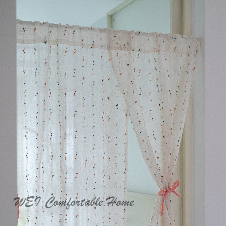 Dễ Thương Retro Cầu Vồng Kẹo Gạc Màn Riêng Biệt Thanh Cửa Rèm Phân Vùng Phòng Trẻ Em Rèm Ngọt Có Thể Tùy Chỉnh