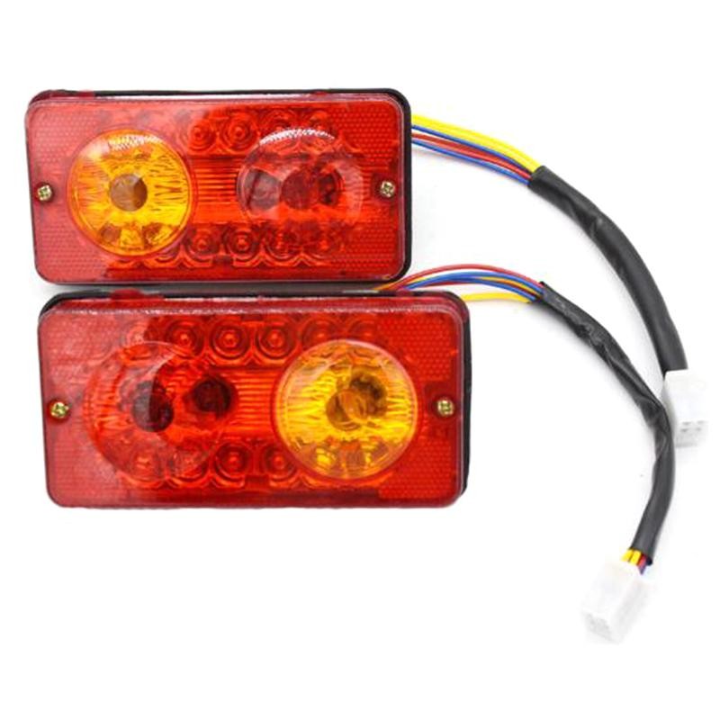 Tmoy 12V DC LED Hậu Sau Đèn Phanh Tín Hiệu Ngược Cho Xe Đạp Điện TCM
