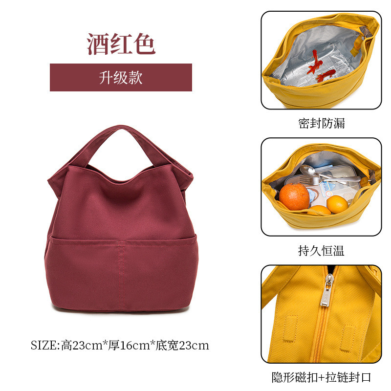 Túi cách nhiệt phong cách Nhật Bản Túi vải cách nhiệt Bento Túi đựng đồ ăn trưa cách nhiệt Túi đựng đồ ăn trưa Túi dã ngoại giữ tươi Túi đựng đồ ăn trưa Túi xách Bento Túi đựng túi xách chống nước