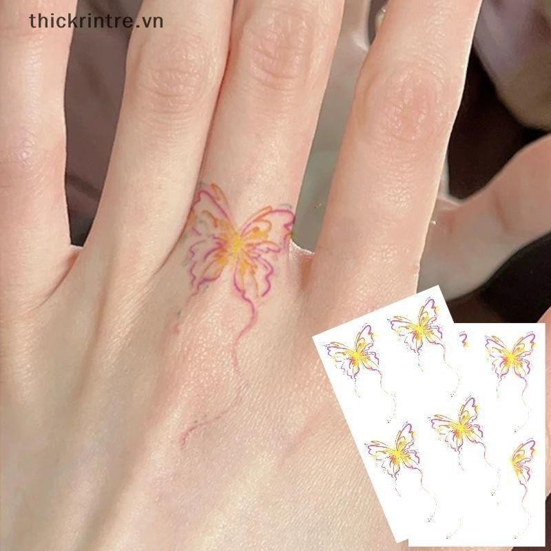 THI 15 Tờ Long Lanh Dreamy Chống Thấm Nước Tạm Thời Hình Xăm Lâu Dài Chống Thấm Nước Thực Tế Giả Hình Xăm Ngón Tay Dán VN