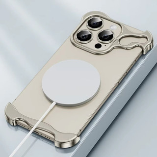 [Jlk] Dành Cho iPhone 16 15 14 Plus 13 12 Pro Max Nhôm Không Đều Kim Loại Góc Miếng Dán Điện Thoại Không Vành Vỏ Chống Sốc Bảo Vệ Ống Kính