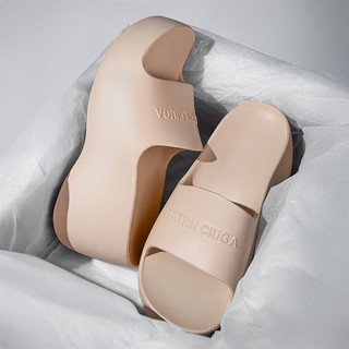 EVA Dày Đế Cao Cấp Paris Dép Siêu Cao Gót 9cm Giày Nữ Đi Biển Dép Thời Trang Influencer Bên Ngoài Mặc Nêm Gót Chống Trơn Trượt Mua Sắm Dép Nhỏ Dép