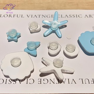 HFTOY 1 Bộ DIY Clogs Sandal Trang Trí Giày Sân Vườn Sao Biển Dễ Thương Nhựa Giày Quyến Rũ Phụ Kiện Khóa Chân Bé Gái Phụ Nữ Quà Tặng ~