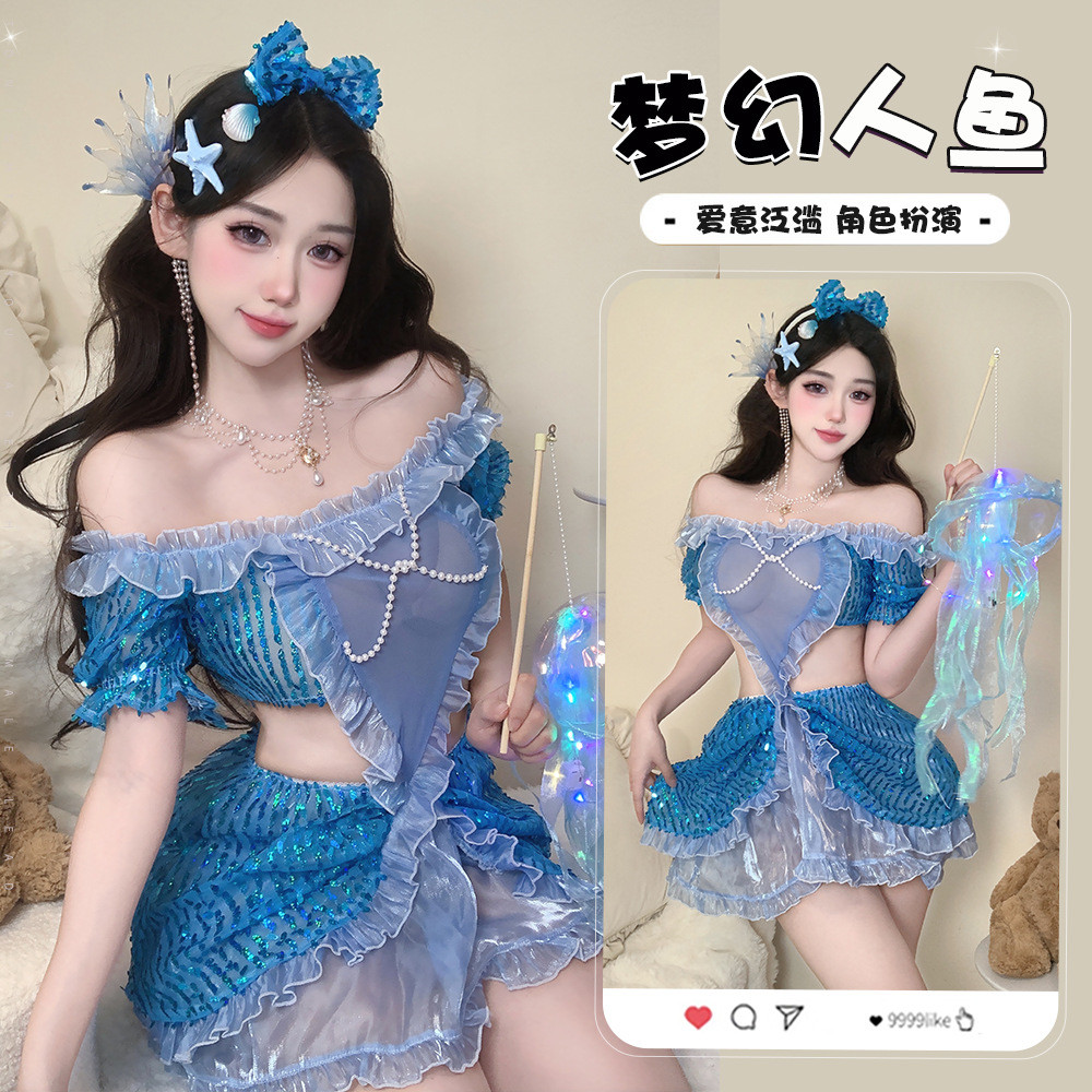 Quần lót một vai gợi cảm phong cách nàng tiên cá tinh khiết, phù hợp với áo tắm và quần short