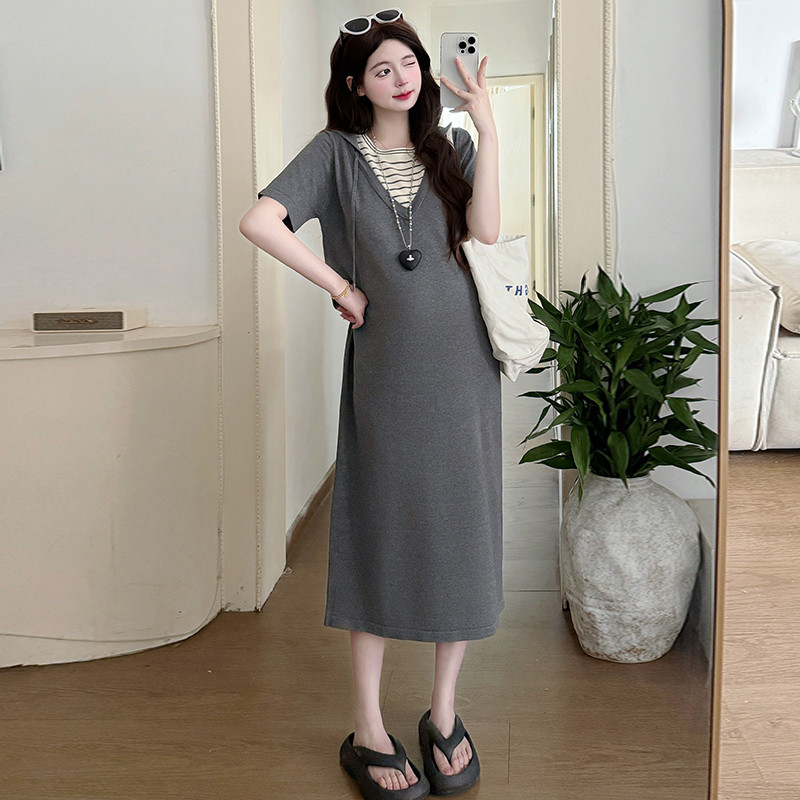 Váy bà bầu hai mảnh giả mùa hè