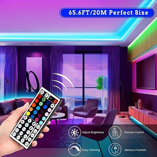 Đèn Led Strip 5050 RGB 10m 5m Đèn Led Đồng Bộ Âm Nhạc Có Điều Khiển Ứng Dụng Ruy Băng Linh Hoạt Để Trang Trí Phòng Ngủ