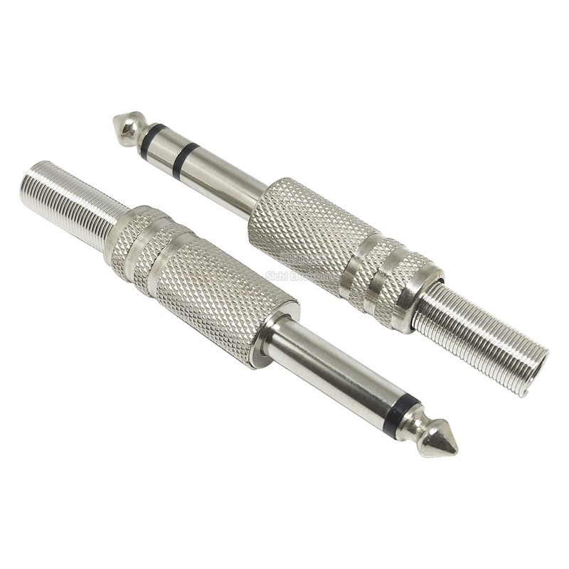 6.35MM Micro Ba Lõi / Hai Lõi Lớn 6.5MM Đầu Nối Âm Thanh Micro Hàn Mono / Dual Kênh Stereo