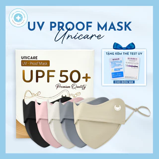 Khẩu trang chống tia UV- Proof Mask UNICARE chất vải lụa mềm mịn thoáng mát chống nắng hiệu quả
