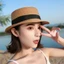 YOI Nữ Ống Hút Nơ Mũ Mặc Dịp Mặc Tiệc Cưới Thiết Yếu
