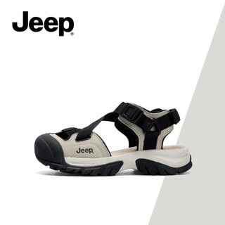 Xăng đan mũi kín mới nhất mùa hè dành cho nữ JEEP, Dép đi biển thông thường phù hợp, Dép thể thao lấy cảm hứng từ đế Chunky nâng cao