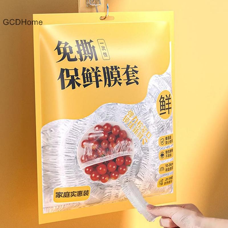 GCDHome 350 / 500 Chiếc Túi Đựng Thực Phẩm Dùng Một Lần Trái Cây Thực Phẩm Bao Da Nhựa Co Giãn Tắm Bảo Quản Nhà Bếp Tổ Chức Phim HOT