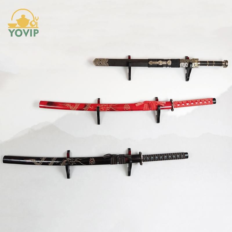 YOVIP Treo Tường Gỗ Thanh Kiếm Đứng Móc Treo Có Thể Điều Chỉnh Giá Hiển Thị Dao Cosplay Cây Đũa Phép Thanh Kiếm Cho Samurai Giá VN
