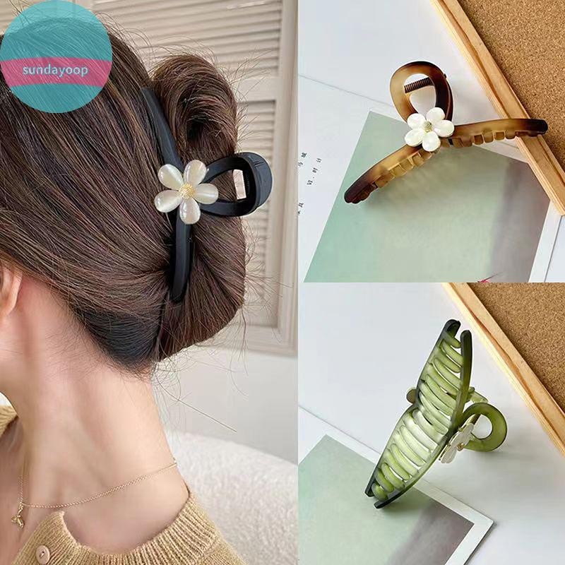 Sund Thời Trang Kẹp Hoa Cho Mũ Kẹp Tóc Tính Khí Chảo Kẹp Tóc VN