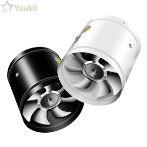 Quạt Xả YUUKII, Quạt Xả Tắt Tiếng Siêu Hút 4 '' 6 '', Thông Gió Không Khí Mạnh Mẽ Ống Đen Trắng Vệ Sinh Trần Nhà Bếp Gia Đình