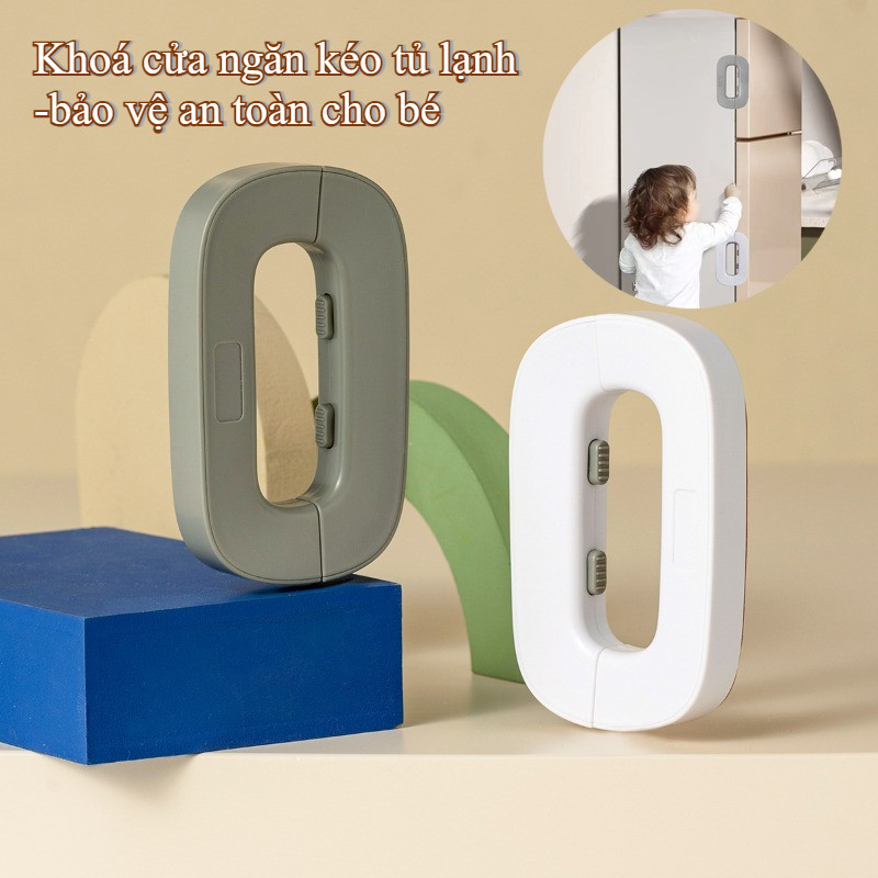 Chốt Khóa Tủ Lạnh Chống Bé Mở Khóa Tủ đồ Ngăn Kéo Tủ đông đa Năng,bảo Vệ An Toàn Cho Bé