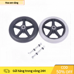 【24H】Bánh Xe Lăn 6/7/8 Inch Linh Hoạt Thay Thế Cho Xe Lăn Trước