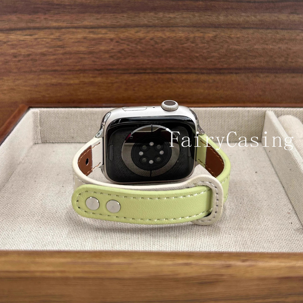 Dây da PU phổ biến cho Apple Watch Series 10 9 8 7 6 5 46mm 42mm 44 45mm 40 38 41mm Ultra 49mm cho IWatch S11 Band