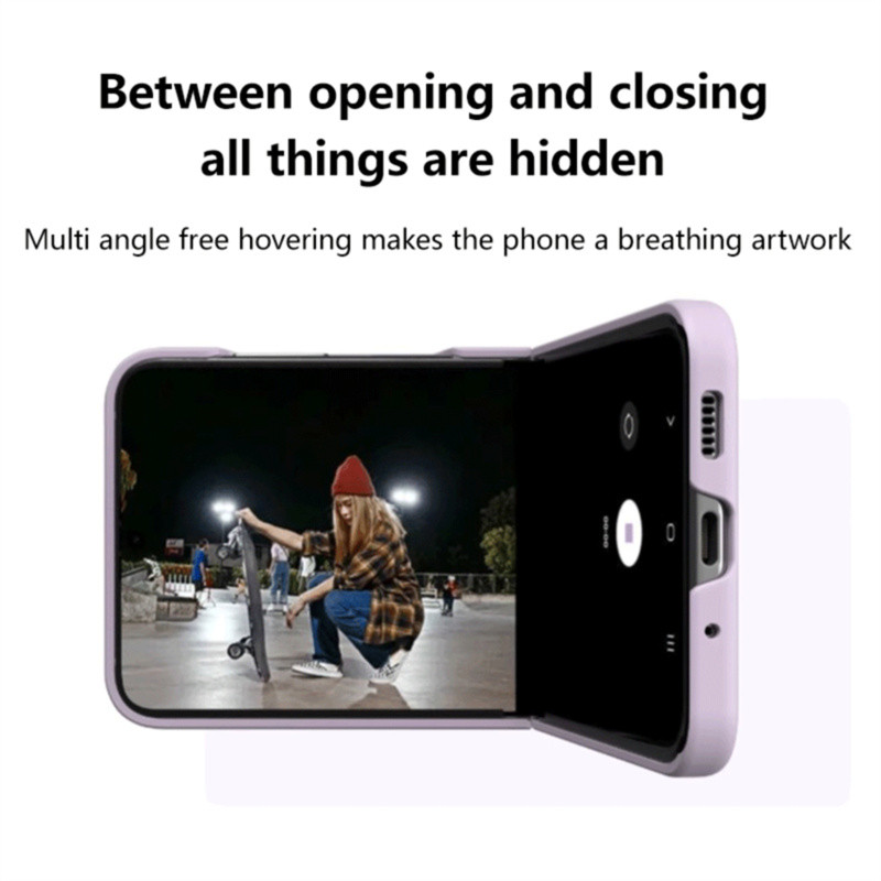 Ốp lưng giữ vòng siêu mỏng Gradient cho Samsung Galaxy Z Flip 7 Z Flip 6 Z Flip 5 Vỏ bảo vệ da silicon Flip7 Flip6 Flip5