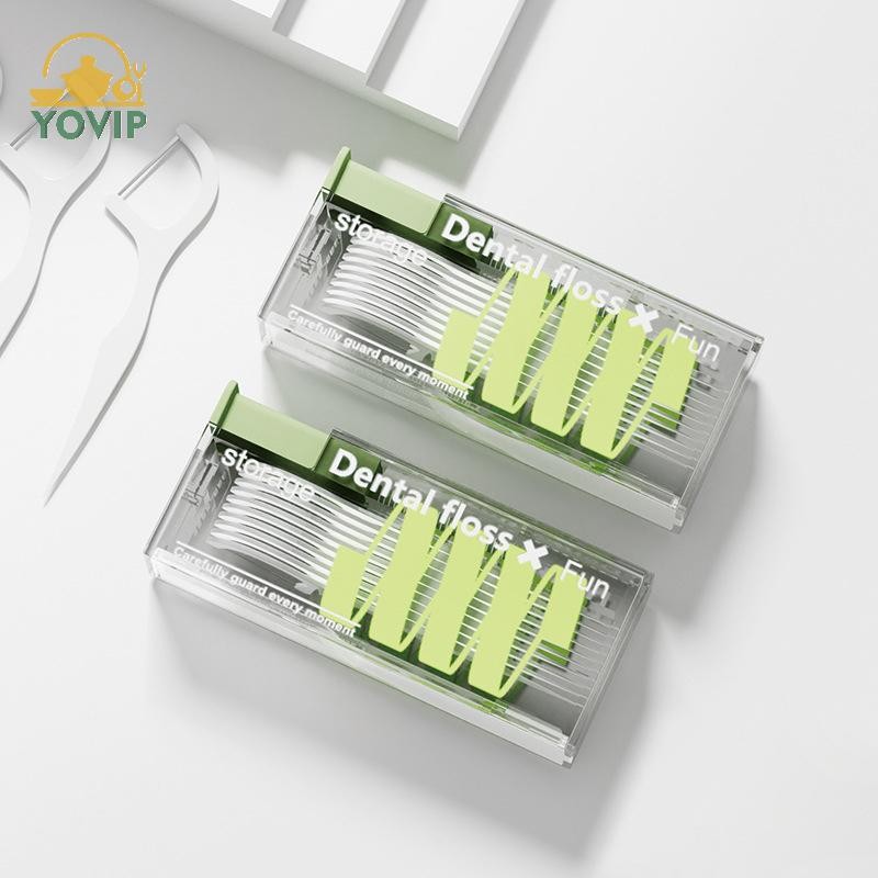 YOVIP Hộp Bảo Quản Chỉ Nha Khoa Tự Động Chăm Sóc Vệ Sinh Răng Miệng Hộp Đựng Nha Khoa Di Động Tiện Lợi Với 10 Chiếc Nha Khoa Floloss VN