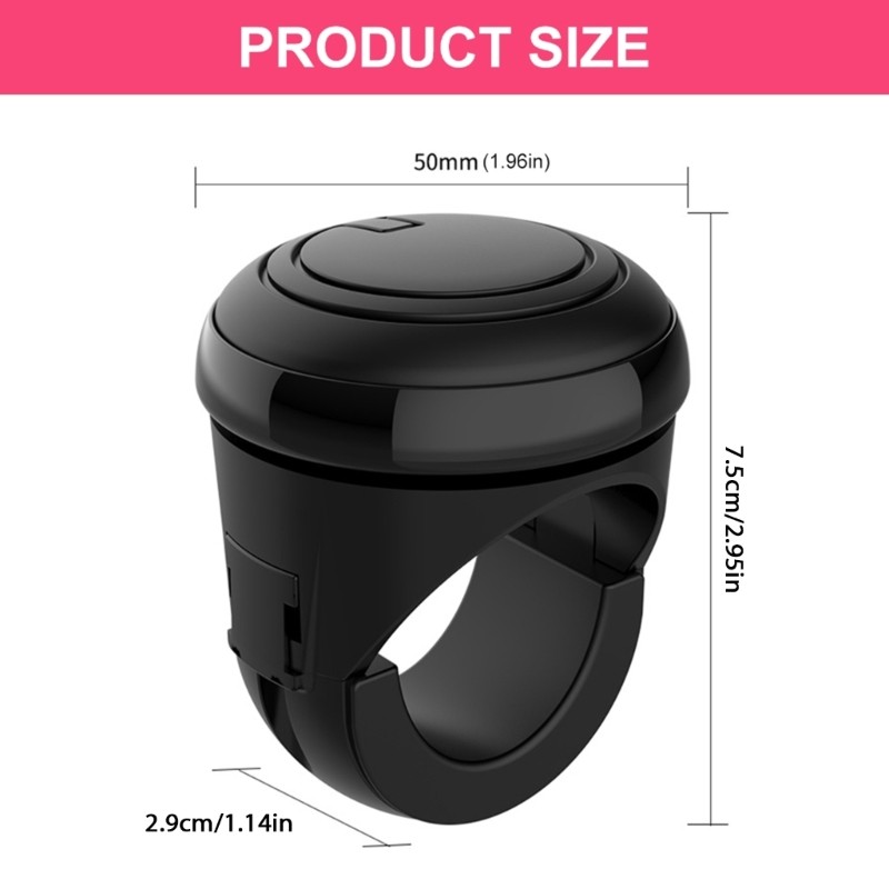 Mon 360 Vô Lăng Núm Tự Động Spinner Núm Tay Lái Ô Tô Tăng Áp Tay Cầm